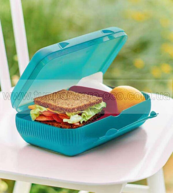 Ланч-бокс із роздільником блакитний Tupperware