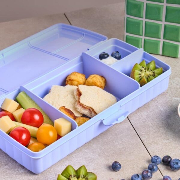 Ланч-бокс великий фіолетовий з розділювачем Tupperware