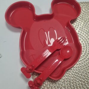 Тарілка+столові прибори Tupperware "Міккі маус"